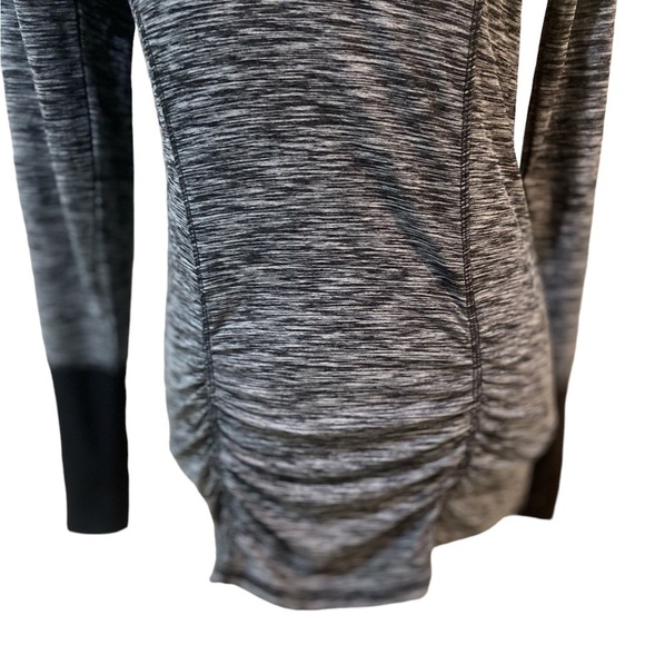 RBX performance athletic hoodie gray heathered Overstitching thumb hole small - Picture 5 of 14